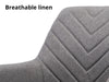 Romia Dining Chair Grey x2