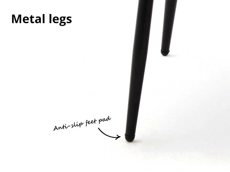 Romia Linen Dining Chair Grey - Set of 2