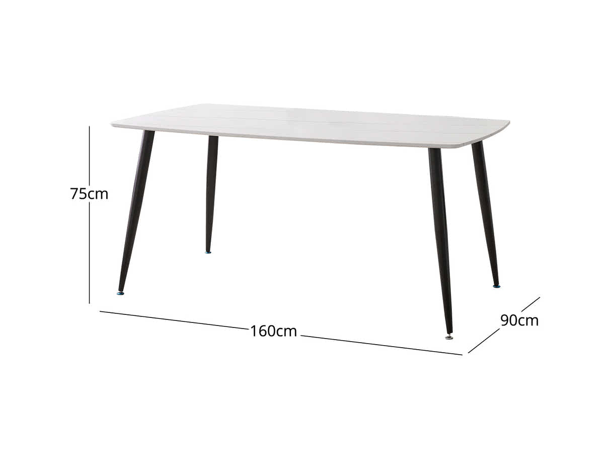 Lavina Dining Table with MDF Top - 160 cm