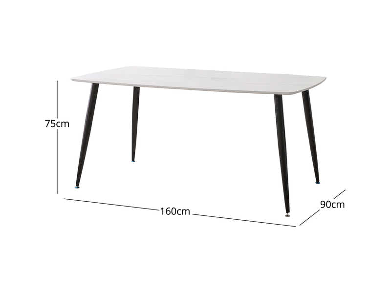Lavina Dining Table with MDF Top - 160 cm