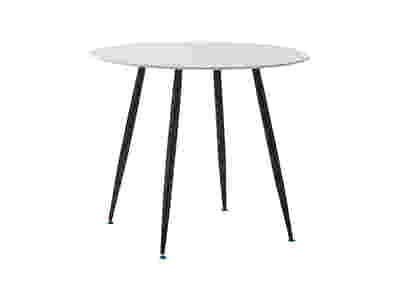 Lavina Round Dining Table with Marble Top - 90 cm