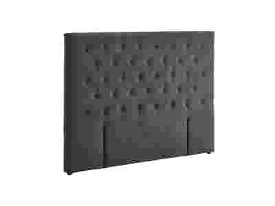 Rakel Headboard Double Linen Black