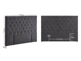 Rakel Headboard King Linen Black