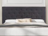 Rakel Headboard Queen Linen Black