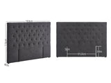 Rakel Headboard Queen Linen Black