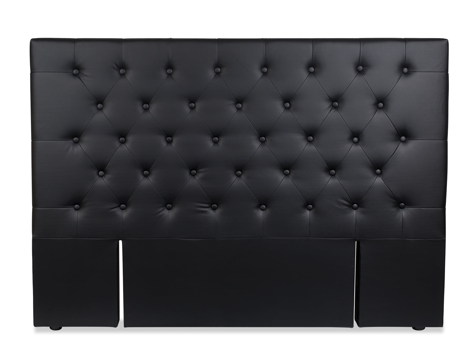 Raisa PU Headboard Black - King