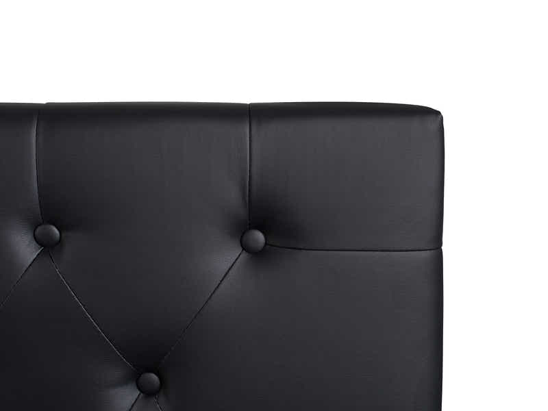 Raisa PU Headboard Black - King