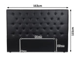 Raisa Headboard Queen Black