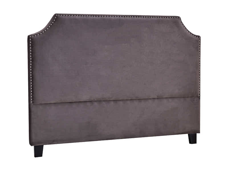 Malvern Velvet Headboard Dark Grey - Double