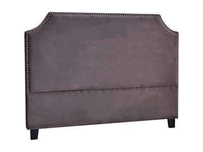 Malvern Velvet Headboard Dark Grey - Double