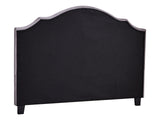 DS Headboard Queen Velvet Light Grey