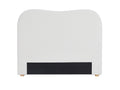 DS Alva Boucle Headboard White - Queen