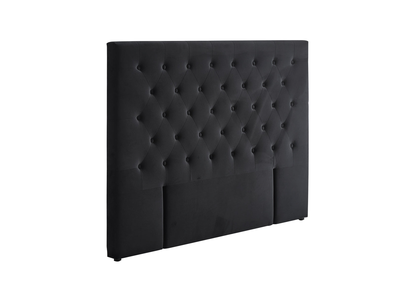 Rakel Headboard Double Velvet Black