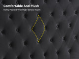 Rakel Headboard Double Velvet Black