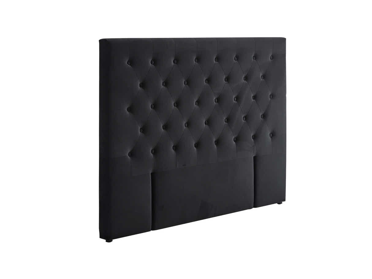 Rakel Headboard Queen Velvet Black