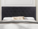 Rakel Headboard Queen Velvet Black