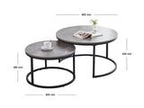 DS Coffee Table Set Grey