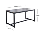 Marble Look Dining Table 1.6M Grey