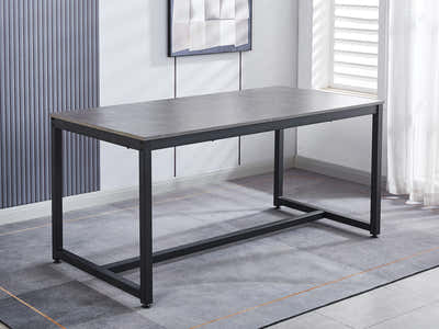 Grey Marble Look Dining Table - 160 cm