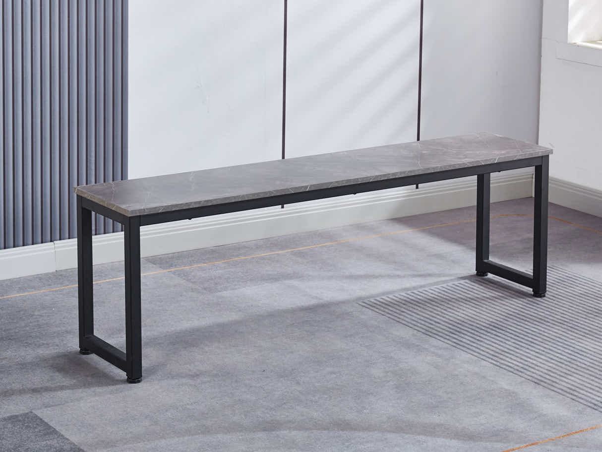 DS 3-Piece Grey Marble Look Dining Set