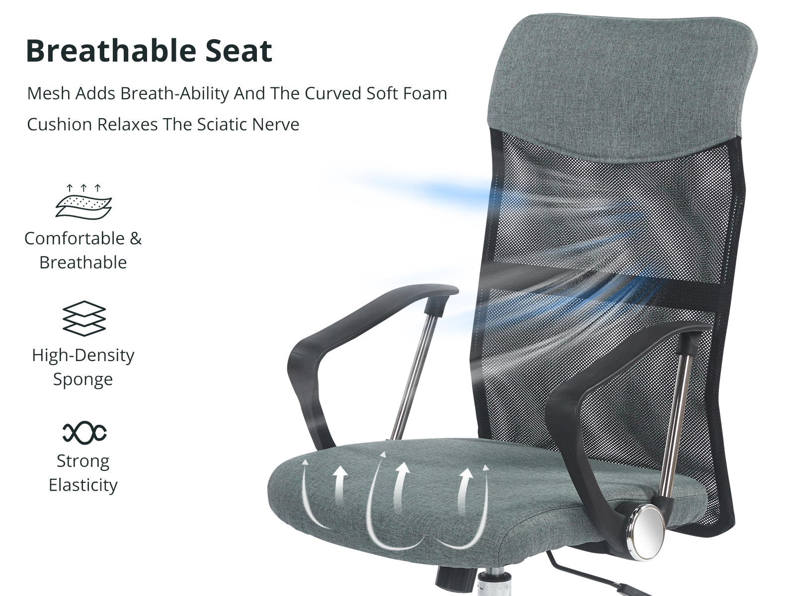 Meshmallow Office Chair 001 grey