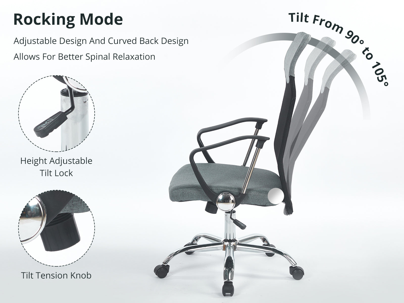 Meshmallow Office Chair 001 grey