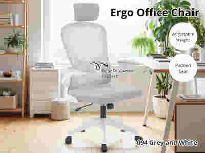 Ergo Office Chair 094 grey and white