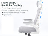 Ergo Office Chair 094 grey and white