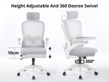 Ergo Office Chair 094 grey and white