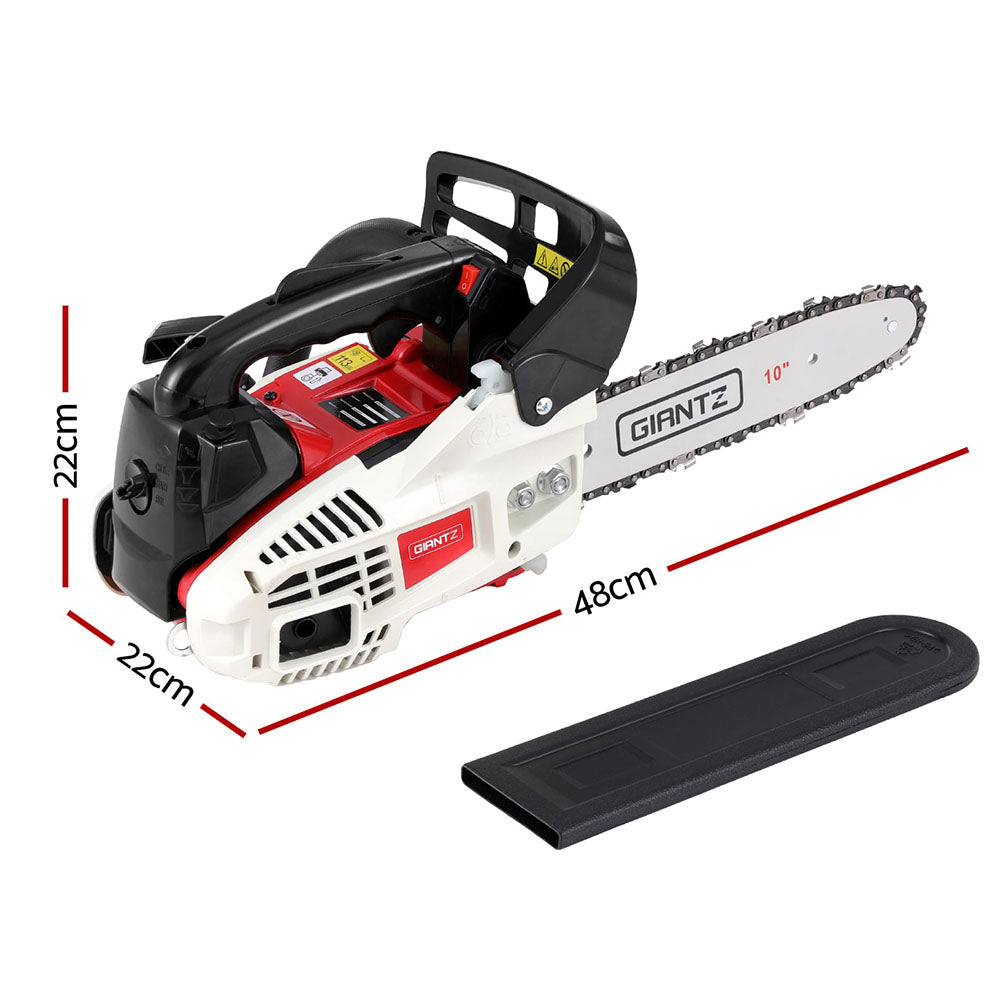 DS NA Giantz 25cc Petrol Chainsaw 10" Bar E-Start Tree Pruning Chain Saw
