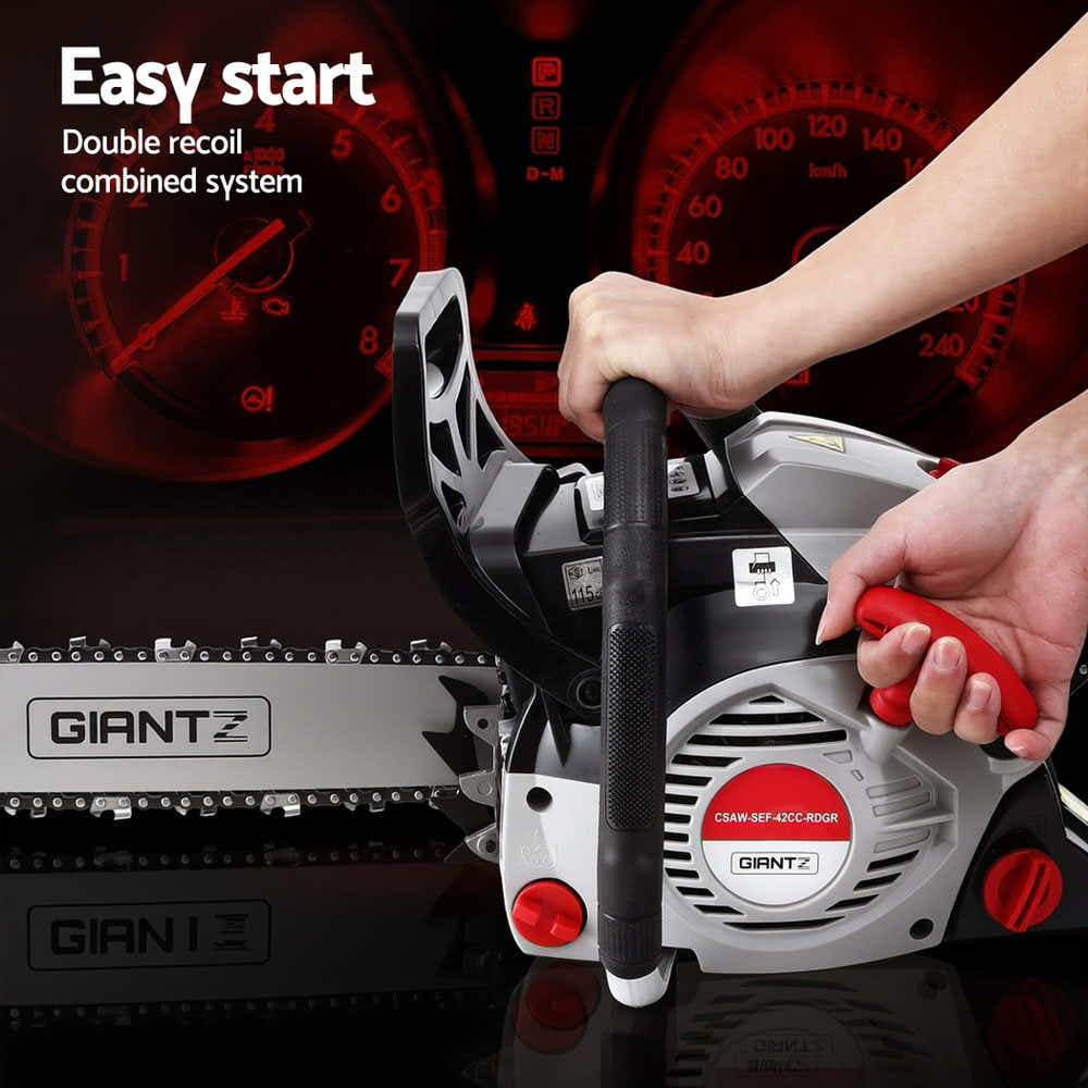 DS NA Giantz 42CC Petrol Chainsaw 16'' Bar Lightweight for Pruning Cutting