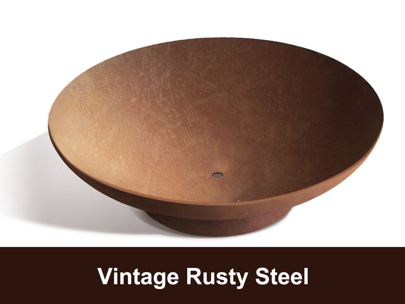 Fire Pit 90*27cm steel rusty