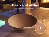 Fire Pit 90*27cm steel rusty