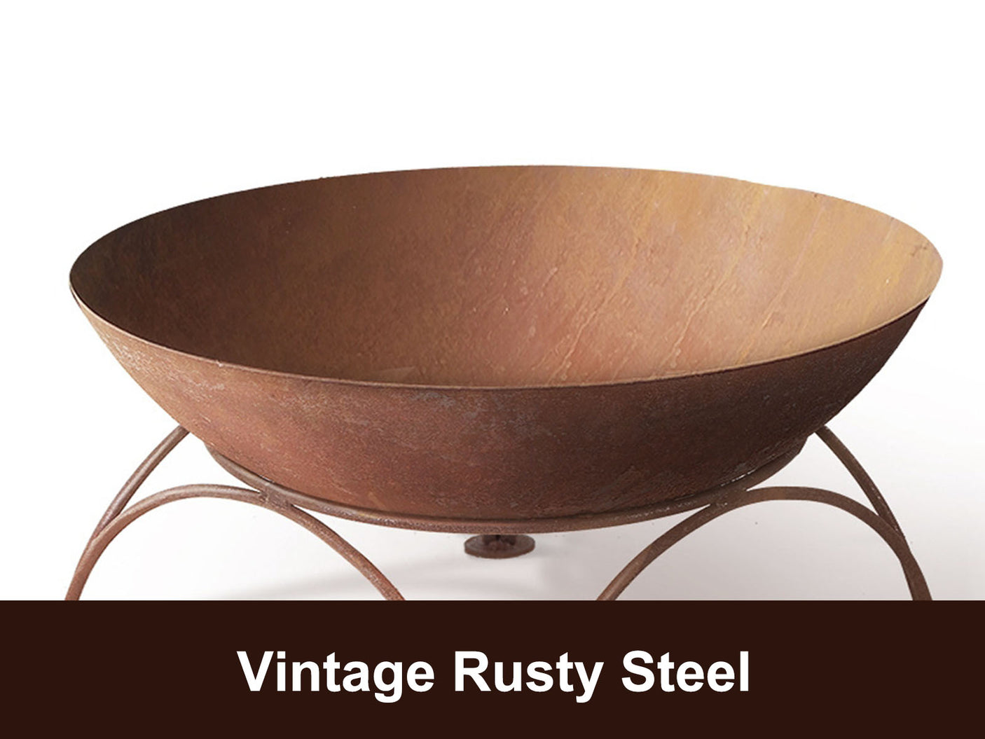 Fire Pit 70*39.7cm Steel + Iron rusty
