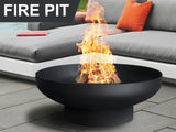 Fire Pit 70*26 cm steel black