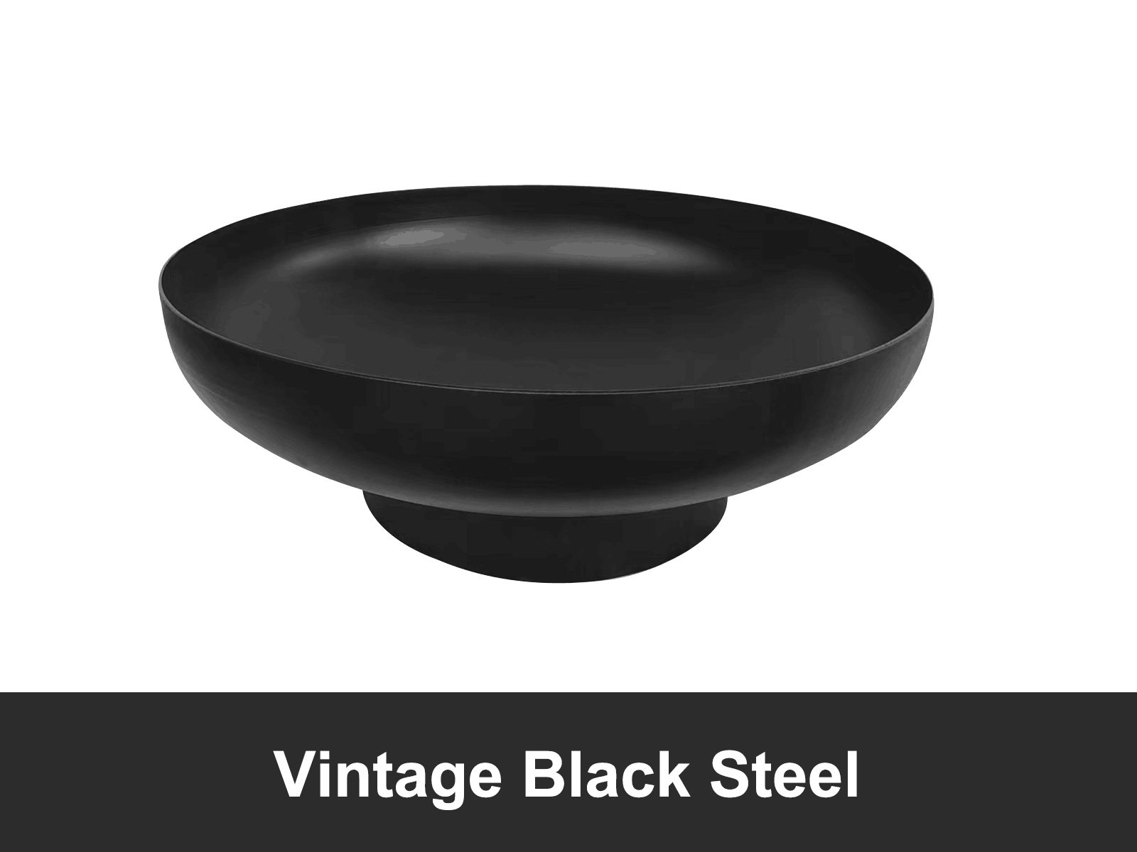 Fire Pit 70*26 cm steel black