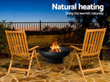 Fire Pit 70*26 cm steel black
