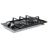 DS NA Devanti Gas Cooktop 30cm 2 Burner Built-in Stove Glass Cook Top NG LPG