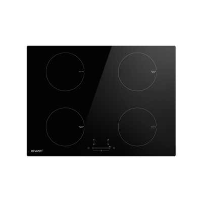 DS NA Electric Induction Cooktop 70cm Ceramic 4 Zones Stove Cook Top 7000W