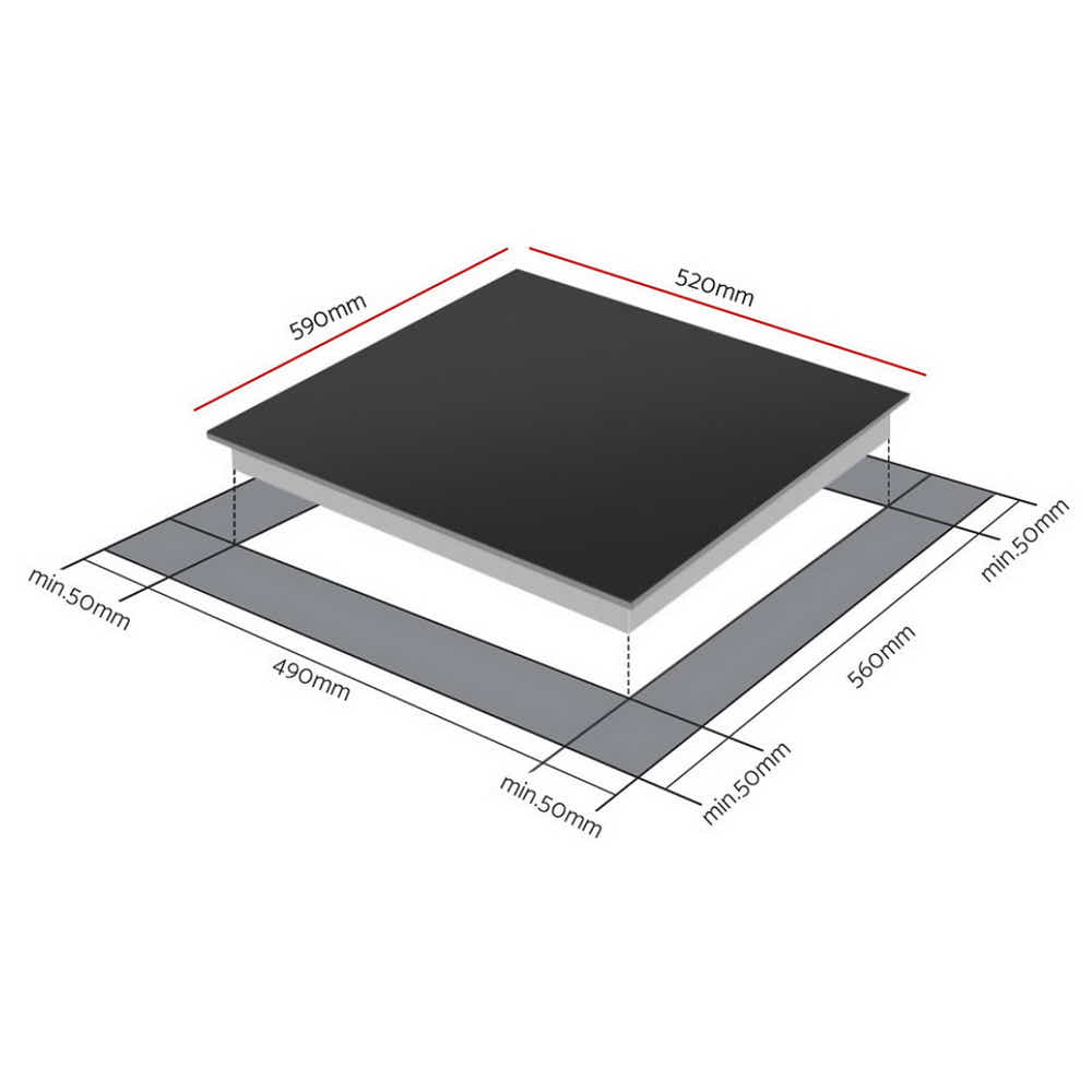 DS NA Devanti Induction Cooktop 60cm Electric Cooker