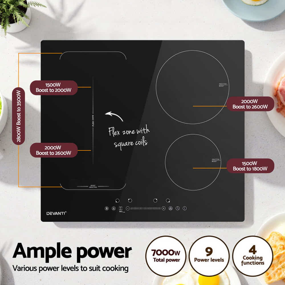 DS NA Devanti Induction Cooktop 60cm Electric Cooker