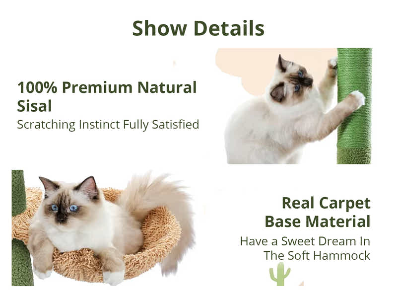 DS Cat Tree Floor to Ceiling 2.65m