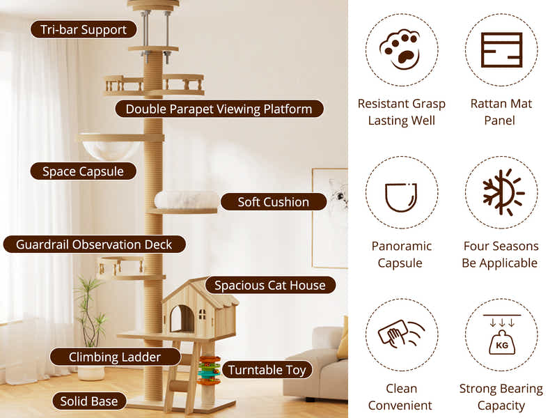 DS Cat Tree 250-280CM
