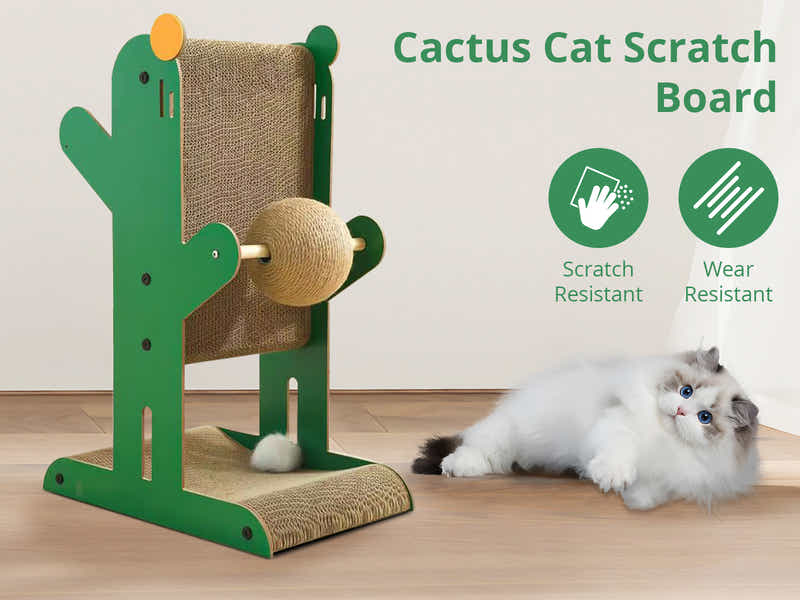 Cat Scratching Post - Green