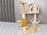 Cat Tree Wooden 1m