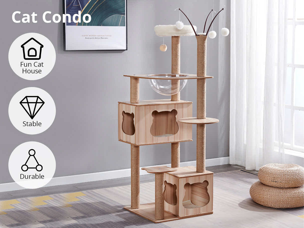 Cat Tree Wooden 1.5m