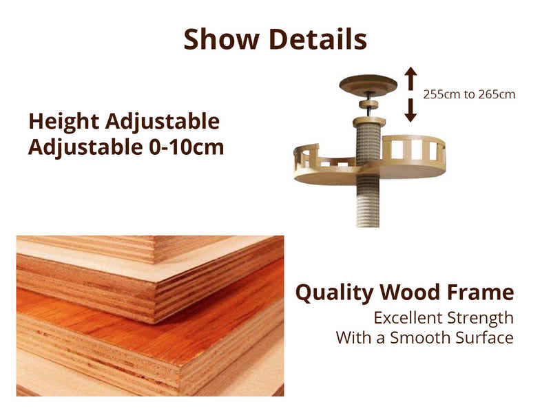 Cat Tree Floor To Ceiling 2.65m