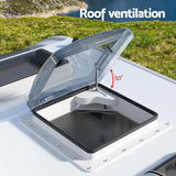 Caravan Roof Vent Air Exhaust Hatch RV Motorhome Camper White
