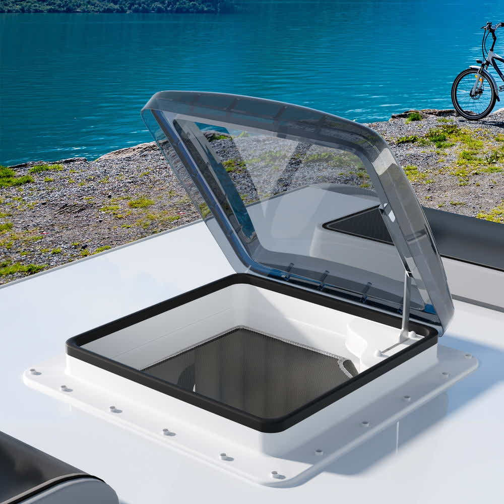 Caravan Roof Vent Air Exhaust Hatch RV Motorhome Camper White