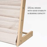 DS BS 6 Tier Wooden Kids Book Rack Organizer